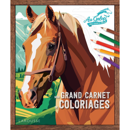 Mon grand carnet de coloriages AU GALOP