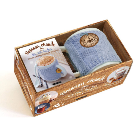 Boisson chaude au coin du feu