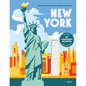 Mon grand carnet de coloriages au numéro - New York Mon grand carnet de coloriages au numéro - New York