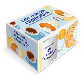 Coffret café croissant chaussettes Coffret café croissant chaussettes