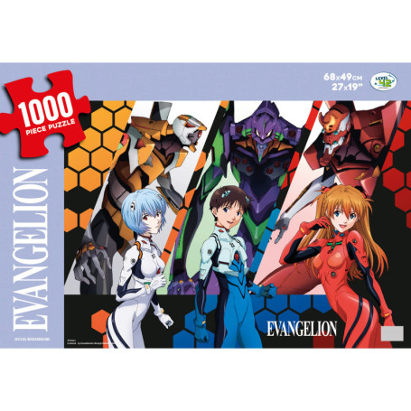 Neon Genesis Evangelion / Puzzle 1000 pièces / Jeu de Patience et de Réflexion / 68x49 cm