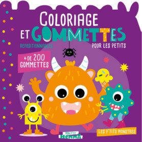 Mon P'tit Hemma - Coloriage et gommettes pour les petits - Les p'tits monstres - + de 200 gommettes repositionnables Mon P'tit Hemma - Coloriage et gommettes pour les petits - Les p'tits monstres - + de 200 gommettes repositionnables