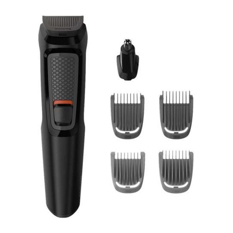 Philips MULTIGROOM Series 3000 6-en-1 Visage, 6 outils, lames en acier auto-affûtées