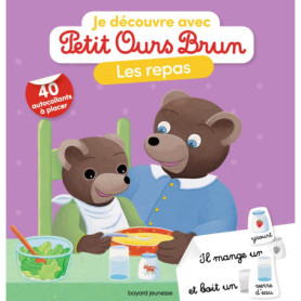 Je découvre les repas avec Petit Ours Brun - Premiers autocollants - Dès 3 ans Je découvre les repas avec Petit Ours Brun - Premiers autocollants - Dès 3 ans