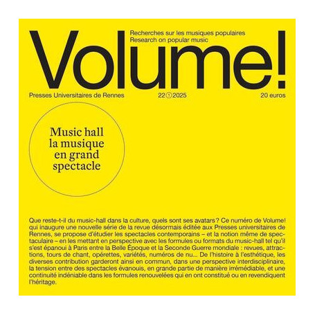 Music-hall. La musique en grand spectacle