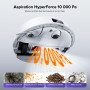 roborock Q10 S5+ Set Aspirateur Robot Laveur avec Station, 10000 Pa Aspiration, Vidage Automatique, Double Anti-emmêlement, Syst