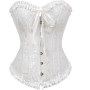Josamogre Corset Bustier Femme Sexy Top Lacets Gothique Dentelle Floral Vintage
