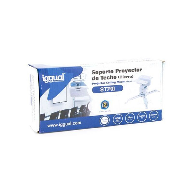 Image secondaire de Iggual STP01 support pour projecteurs Plafond Blanc