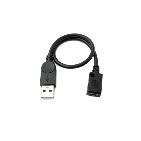 System-S Câble USB 2.0 Mini B femelle vers type A mâle Noir 30 cm