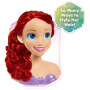 Just Play Tête à coiffer Ariel Princesses Disney de 20 cm de Haut avec Accessoires, 7 Accessoires, Chevelure rousse, Jeux d’Imit