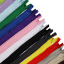 DOITEM 15pcs 60cm Invisible Multicolore Nylon Bobine Fermetures À Glissière pour Coudre et Artisanat 15 Couleurs