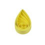 ODETOJOY Lot de 120 bandes de papier jaune pour quilling - 3 mm, 5 mm, 10 mm - Motif tournesol - En filigrane - 53,3 cm