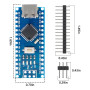 APKLVSR Modules Nano CH340 5 V 16 m USB C mâle avec Puce CH340 pour Arduino Nano(5PCS)