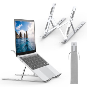 GRIFEMA GB1054 Support Ordinateur Portable Réglable, Support PC Pliable en Aluminium 6 Niveaux de Hauteur, Compatible MacBook Ai GRIFEMA GB1054 Support Ordinateur Portable Réglable, Support PC Pliable en Aluminium 6 Niveaux de Hauteur, Compatible MacBook Ai