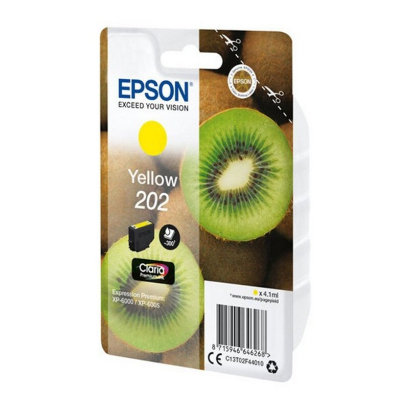 Epson Kiwi Singlepack Yellow 202 Claria Premium Ink