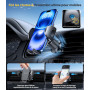 Miracase 2025 Support Téléphone Voiture [Crochet Métallique Fort] Bouche D'aération Porte Téléphone Voiture, Rotation 360° & Opé