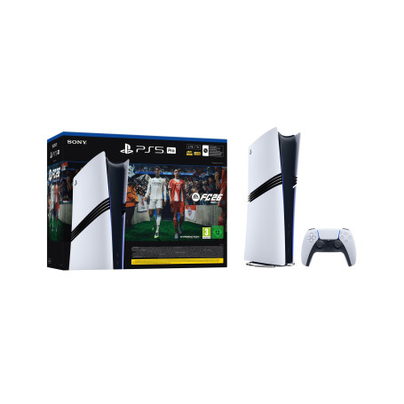 Playstation Sony, Pack Console PlayStation5 Pro 2 To plus jeu EA SPORTS FC 26 avec 1 Manette Sans Fil DualSense, Couleur : Blanc