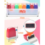 LAOYE Tampons Enseignants Français 8PCS Tampon Auto Encreur pour Cadeau Professeur Tampon Ecole Avec Boîte pour Encourager Élève