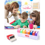 LAOYE Tampons Enseignants Français 8PCS Tampon Auto Encreur pour Cadeau Professeur Tampon Ecole Avec Boîte pour Encourager Élève