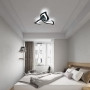 SENQIU Plafonnier Led Moderne, 36W 2900LM Luminaire Plafonnier Led Noir, Créatif Pétales Design Lampe de Plafond en Acrylique po