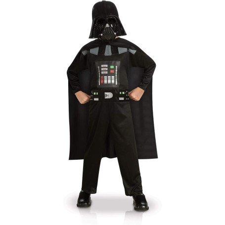 RUBIE'S Star Wars Officiel - Déguisement Entrée de Gamme Dark Vador (Enfant) - Taille 5-6 ans Halloween