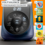 Moulinex Blend Up, Mini blender puissant, 1000W, 8 programmes automatiques, Glace pilée LM19H4F0, Bleu