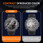 Diruite 4 Pièces Protection Écran pour Amazfit T-Rex 3 Verre Trempé,Anti-Rayures HD Verre Screen Protection pour Amazfit T-Rex 3
