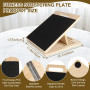FoiiLiio Planche D'équilibre en Bois,Réglable Slant Board De Remise avec 5 Angles D'inclinaison,Antidérapante Pliable,Pour Étire