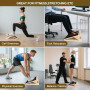 FoiiLiio Planche D'équilibre en Bois,Réglable Slant Board De Remise avec 5 Angles D'inclinaison,Antidérapante Pliable,Pour Étire