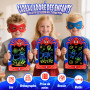 Kidluna Tablette LCD Dessin avec Stylet Web & Poignée, Ardoise Magique Effaçable Enfant 2-8 Ans, Jouet Cadeau Garçon 2 3 4 5 6 7