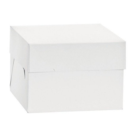 Decora COD. 0339472 BOÎTE pour GÂTEAUX, Blanc, 30.5 x 30.5 x 15 cm