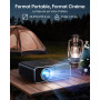 Vidéoprojecteur 4K【1000ANSI/Netflix Officiel/Dolby】 VideoProjecteur Portable 4K AI Auto Focus/Keystone WiFi6 Bluetooth, TOPTRO P