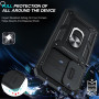 LeYi Coque Samsung Galaxy A55 5G 2*Verre Trempé+Anneau Support, Full Protection Caméra PC Dur Anti-Chut Renforcée Armor Housse E