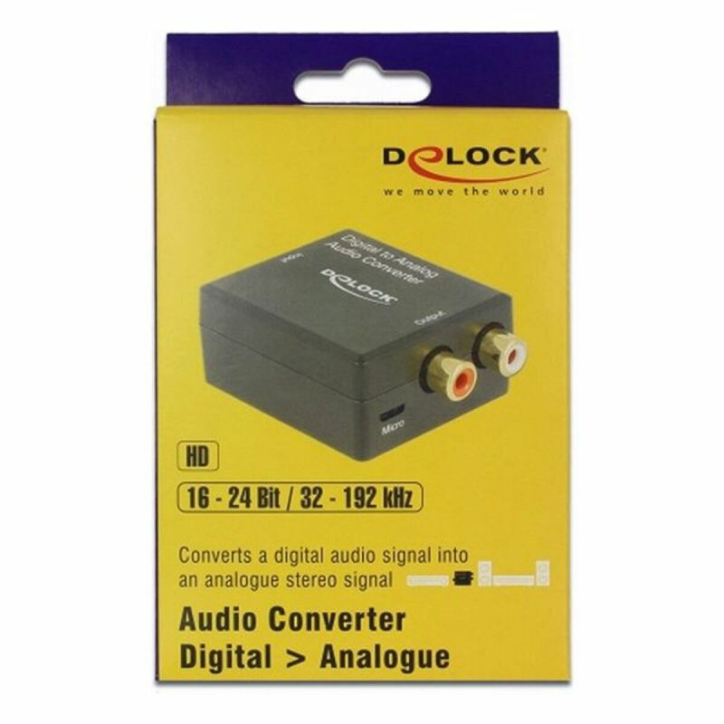 Image secondaire de Convertisseur audio DELOCK Toslink - RCA Noir