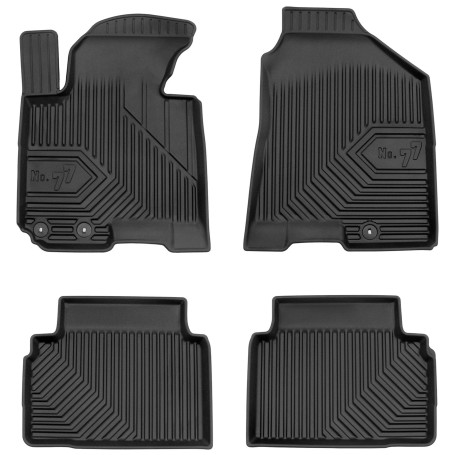 MOTOS Tapis de sol caoutchouc pour Hyundai ix35 I 2009-2015 Améliorez Votre Confort de Voyage avec Le tapis noir antidérapant Au