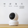 EZVIZ C6N 2 Pack Caméra Surveillance WiFi Intérieure 1080p, Caméra Bébé Pan/Tilt à 360°, Vision Nocturne Intelligente avec Smart