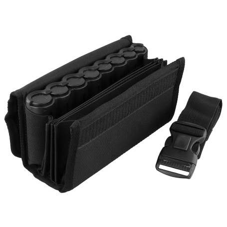 QWORK® Sacoche de Serveur, Porte-monnaie de Serveur avec 8 Pièces Distributeur de Euros et Ceinture, Noir