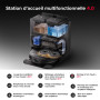 roborock Saros Z70 Robot Aspirateur 22 000Pa, Bras Mécanique OmniGrip, Châssis AdaptiLift, FlexiArm Riser, Système Autonome Star
