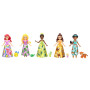 Princesses Disney Les Princesses et leurs Amis Coffret de 5 mini-poupées articulées avec jupe ou pantalon amovible et 5 figurine
