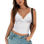 Avidlove Débardeurs pour Femmes, Haut Court en Dentelle Sexy, Haut en Dentelle à col en V, Bralettes sous-vêtements, Haut Court 
