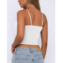 Avidlove Débardeurs pour Femmes, Haut Court en Dentelle Sexy, Haut en Dentelle à col en V, Bralettes sous-vêtements, Haut Court 