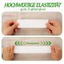 Agoer Lot de 4 Elastique Couture - 20M Bandes Élastiques Couture -10 mm, 20 mm, 30 mm, 40 mm - Blanc Ruban Elastique Couture - 5