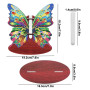 Mocrop Diamond Painting 3D - Ornement de Bureau - Vase Papillon - Peinture Diamant - Adultes et Enfants - Convient pour la Maiso