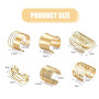 FDEETY Bracelet Femme 6 Pcs Alliage bras accessoires bijoux minimaliste Manchette Bras Ensemble Bracelets parfaits pour Fêtes Fe