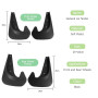 CGEAMDY 4 Pièces Bavettes Garde-Boue Anti-éclaboussures, Garde-Boue De Voiture, Garde-Boue Universel pour Voitures, Bavettes Ava