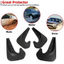 CGEAMDY 4 Pièces Bavettes Garde-Boue Anti-éclaboussures, Garde-Boue De Voiture, Garde-Boue Universel pour Voitures, Bavettes Ava