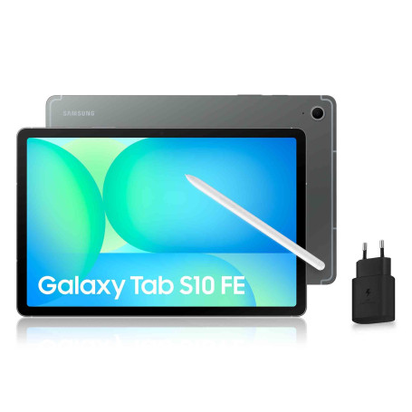 Samsung Galaxy Tab S10 FE, Tablette Android WIFI 10.9" 128 Go, S Pen inclus, Certification IP68, Gris Anthracite, Chargeur Secte