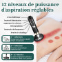 Masseur Anti Cellulite 12 Niveaux Appareil de Gua Sha à Usage Domestique Anti Cellulite Puissant Appareil Masseur Ventouse Elect