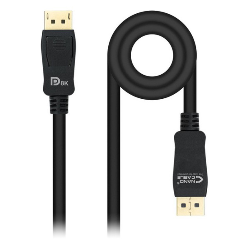 NanoCâble 10.15.2501 câble DisplayPort 1 m Noir