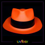 UVFloor - Lot De 12 Chapeaux Fluorescents - Spéciale Lumière Noire et Ultra Violet - 4 Couleurs Vives - Accessoire Fluorescent -